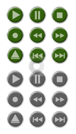 To use this stock image in your creative project, please select the size you need over to the right and click the "Add to Cart" button.
Your downloaded image will come with the Cutcaster watermark removed so don’t worry about the watermark you see on this page. Button Set stock photo, Set of nine green buttons with nine grey