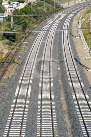 To use this stock image in your creative project, please select the size you need over to the right and click the "Add to Cart" button.
Your downloaded image will come with the Cutcaster watermark removed so don’t worry about the watermark you see on this page. Railway Track stock photo, A few railway tracks going away to the distance by Petr Koudelka