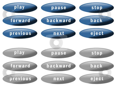 To use this stock image in your creative project, please select the size you need over to the right and click the "Add to Cart" button.
Your downloaded image will come with the Cutcaster watermark removed so don’t worry about the watermark you see on this page. Button Set stock photo, Set of nine blue buttons and nine grey