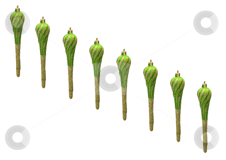 To use this stock image in your creative project, please select the size you need over to the right and click the "Add to Cart" button.
Your downloaded image will come with the Cutcaster watermark removed so don’t worry about the watermark you see on this page. Christmas Decoration stock photo, A row of christmas ornaments isolated on the white background by Petr Koudelka