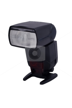 To use this stock image in your creative project, please select the size you need over to the right and click the "Add to Cart" button.
Your downloaded image will come with the Cutcaster watermark removed so don’t worry about the watermark you see on this page. Flash stock photo, An external system flash isolated on the white background by Petr Koudelka