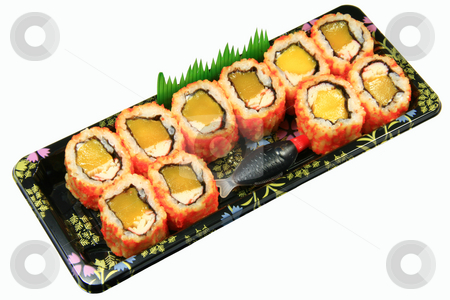 To use this stock image in your creative project, please select the size you need over to the right and click the "Add to Cart" button.
Your downloaded image will come with the Cutcaster watermark removed so don’t worry about the watermark you see on this page. California maki stock photo, Japanese california maki isolated on white background by Jonas Marcos San Luis