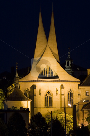 To use this stock image in your creative project, please select the size you need over to the right and click the "Add to Cart" button.
Your downloaded image will come with the Cutcaster watermark removed so don’t worry about the watermark you see on this page. Prague by Night stock photo, Monastery Emauzy (Emmaus) in Prague by night - night city by Petr Koudelka