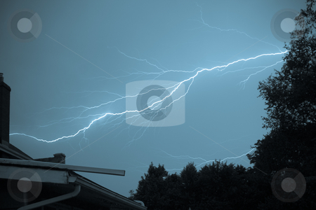 To use this stock image in your creative project, please select the size you need over to the right and click the "Add to Cart" button.
Your downloaded image will come with the Cutcaster watermark removed so don’t worry about the watermark you see on this page. Lightning Storm stock photo, Intense Lightning Storm striking across the frame to a chimney by Johan Knelsen