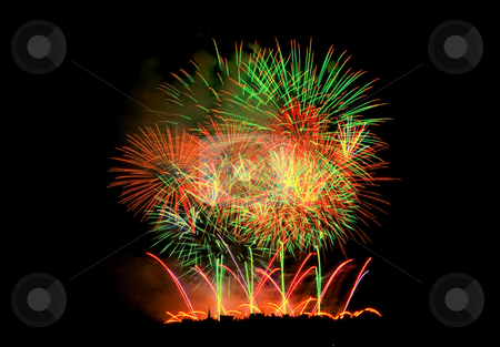 To use this stock image in your creative project, please select the size you need over to the right and click the "Add to Cart" button.
Your downloaded image will come with the Cutcaster watermark removed so don’t worry about the watermark you see on this page. Fireworks Lighting up the Sky stock photo, Fireworks Lighting up the Black Night Sky by Petr Koudelka
