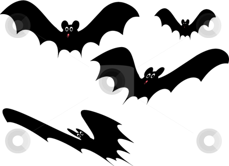 To use this stock image in your creative project, please select the size you need over to the right and click the "Add to Cart" button.
Your downloaded image will come with the Cutcaster watermark removed so don’t worry about the watermark you see on this page. Vector spooky Halloween bats stock vector clipart, Spooky vector style cute Halloween cartoon bats by Michelle Bergkamp