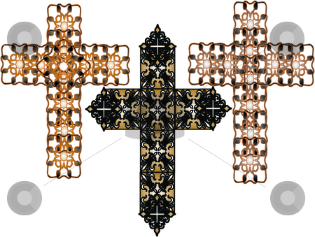 To use this stock image in your creative project, please select the size you need over to the right and click the "Add to Cart" button.
Your downloaded image will come with the Cutcaster watermark removed so don’t worry about the watermark you see on this page. Set of celtic style vector crosses or crucifix stock vector clipart, Set of ornamental celtic style vector crucifix crosses, by Michelle Bergkamp