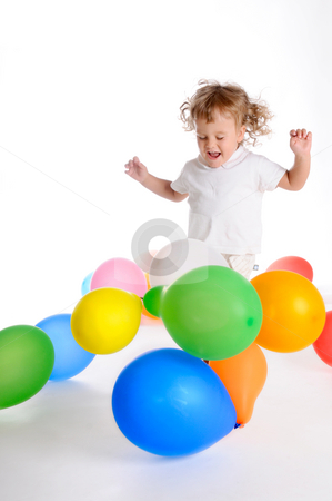To use this stock image in your creative project, please select the size you need over to the right and click the "Add to Cart" button.
Your downloaded image will come with the Cutcaster watermark removed so don’t worry about the watermark you see on this page. Boy With Balloons 2 stock photo, Little Curly-headed Boy Surrounds The Colourful Balloons by Valeriy Mazur