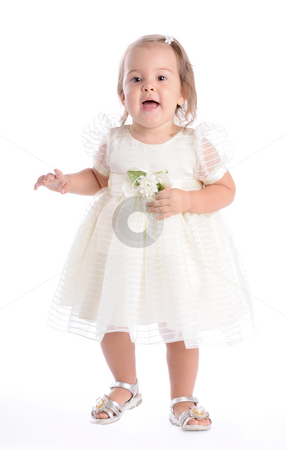 To use this stock image in your creative project, please select the size you need over to the right and click the "Add to Cart" button.
Your downloaded image will come with the Cutcaster watermark removed so don’t worry about the watermark you see on this page. Little Princes 2 stock photo, Little Baby in White Dress by Valeriy Mazur