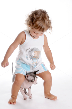To use this stock image in your creative project, please select the size you need over to the right and click the "Add to Cart" button.
Your downloaded image will come with the Cutcaster watermark removed so don’t worry about the watermark you see on this page. Boy and Cat 2 stock photo, Little Curly-headed Boy and Cat by Valeriy Mazur
