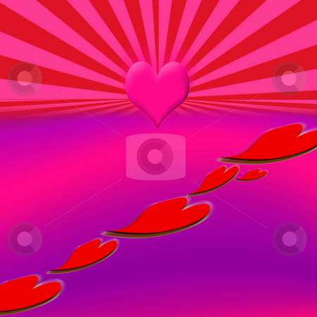 To use this stock image in your creative project, please select the size you need over to the right and click the "Add to Cart" button.
Your downloaded image will come with the Cutcaster watermark removed so don’t worry about the watermark you see on this page. Leading Heart Road stock photo, Red hearts leading on a journey to affection by Johan Knelsen