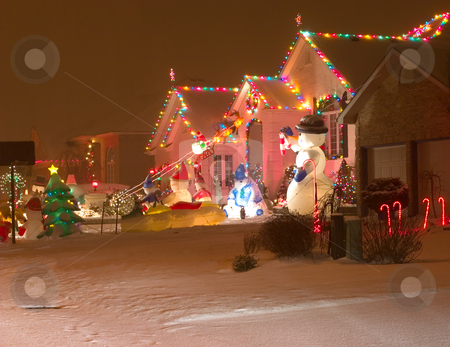 To use this stock image in your creative project, please select the size you need over to the right and click the "Add to Cart" button.
Your downloaded image will come with the Cutcaster watermark removed so don’t worry about the watermark you see on this page. Christmas Street stock photo, Christmas scene on a street by Johan Knelsen
