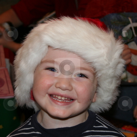 To use this stock image in your creative project, please select the size you need over to the right and click the "Add to Cart" button.
Your downloaded image will come with the Cutcaster watermark removed so don’t worry about the watermark you see on this page. Little Boy at Christmas Time stock photo, Little boy at Christmas time wearing a Santa hat and smiling by Debbie Hayes