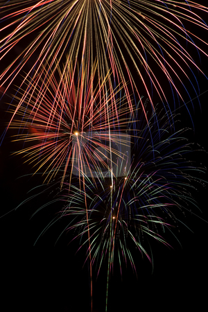 To use this stock image in your creative project, please select the size you need over to the right and click the "Add to Cart" button.
Your downloaded image will come with the Cutcaster watermark removed so don’t worry about the watermark you see on this page. Fireworks stock photo, Long exposure closeup of a multiple fireworks explosions by Scott Griessel