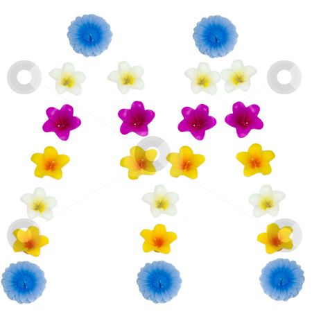 To use this stock image in your creative project, please select the size you need over to the right and click the "Add to Cart" button.
Your downloaded image will come with the Cutcaster watermark removed so don’t worry about the watermark you see on this page. The Letter M stock photo, A letter of the alphabet made of wax flowered candles, isolated against a white background by Richard Nelson