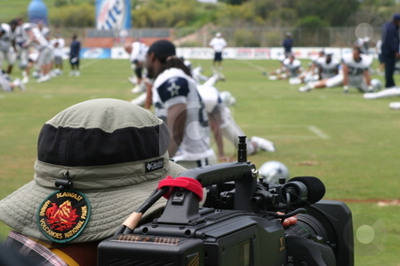 To use this stock image in your creative project, please select the size you need over to the right and click the "Add to Cart" button.
Your downloaded image will come with the Cutcaster watermark removed so don’t worry about the watermark you see on this page. Texas Cowboys Training stock photo, The Dallas Cowboys at their 2008 summer training camp in Oxnard, CA during a training session working out. by Henrik Lehnerer