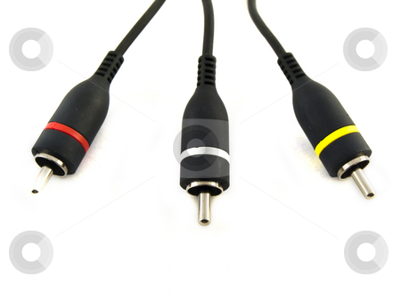 To use this stock image in your creative project, please select the size you need over to the right and click the "Add to Cart" button.
Your downloaded image will come with the Cutcaster watermark removed so don’t worry about the watermark you see on this page. Red Yellow and White Audio Visual Leads on White Background stock photo, Red Yellow and White Audio Visual Leads on White Background by Robert Davies