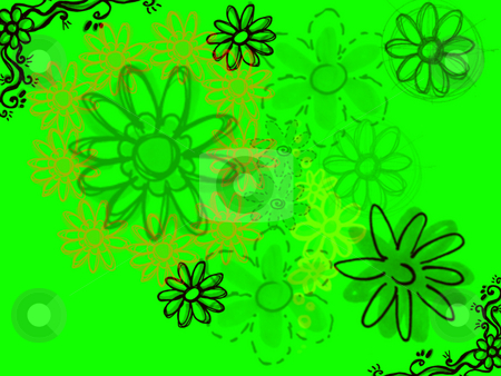 To use this stock image in your creative project, please select the size you need over to the right and click the "Add to Cart" button.
Your downloaded image will come with the Cutcaster watermark removed so don’t worry about the watermark you see on this page. Sketched Flowers in Black on Bright Green stock photo, Sketched Flowers in Black on Bright Green Background Illustration by Robert Davies