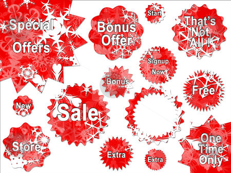 To use this stock image in your creative project, please select the size you need over to the right and click the "Add to Cart" button.
Your downloaded image will come with the Cutcaster watermark removed so don’t worry about the watermark you see on this page. Christmas Snow Snowflakes on Red Special Offer Holiday Sales Sti stock photo, Christmas Snow Snowflakes on Red Special Offer Holiday Sales Stickers Star Shaped by Robert Davies