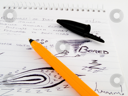 To use this stock image in your creative project, please select the size you need over to the right and click the "Add to Cart" button.
Your downloaded image will come with the Cutcaster watermark removed so don’t worry about the watermark you see on this page. Doodle Sketch Lined Work Business Notepad With Bored Drawings an stock photo, Doodle Sketch Lined Work Business Notepad With Bored Drawings and orange black bic Biro Pen Marker on White Background by Robert Davies