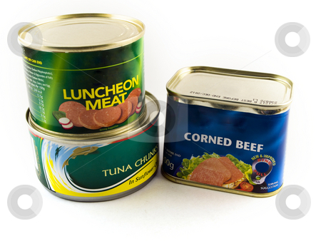 To use this stock image in your creative project, please select the size you need over to the right and click the "Add to Cart" button.
Your downloaded image will come with the Cutcaster watermark removed so don’t worry about the watermark you see on this page. Canned Tins of Meat and Fish on White Background stock photo, Canned Tins of Meat and Fish on White Background by Robert Davies