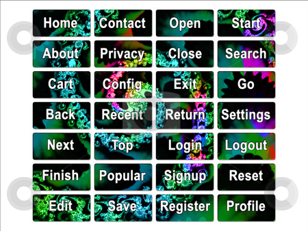 To use this stock image in your creative project, please select the size you need over to the right and click the "Add to Cart" button.
Your downloaded image will come with the Cutcaster watermark removed so don’t worry about the watermark you see on this page. Bright 70s Psychodelic Hippy Web Interface Layout Buttons stock photo, Bright 70s Psychodelic Hippy Web Interface Layout Buttons by Robert Davies