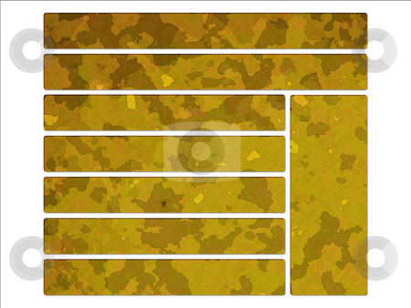 To use this stock image in your creative project, please select the size you need over to the right and click the "Add to Cart" button.
Your downloaded image will come with the Cutcaster watermark removed so don’t worry about the watermark you see on this page. Yellow Desert Military Camouflage Effect Web Interface Buttons stock photo, Yellow Desert Military Camouflage Effect Web Interface Buttons by Robert Davies