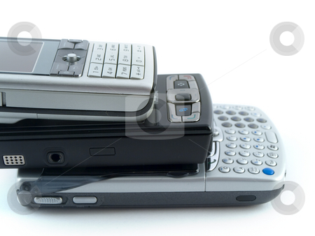 To use this stock image in your creative project, please select the size you need over to the right and click the "Add to Cart" button.
Your downloaded image will come with the Cutcaster watermark removed so don’t worry about the watermark you see on this page. Modern Mobile Phones on White Background stock photo, Several Modern Mobile Phones on White Background by Robert Davies