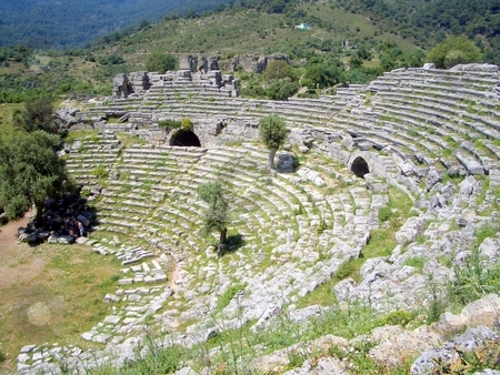 To use this stock image in your creative project, please select the size you need over to the right and click the "Add to Cart" button.
Your downloaded image will come with the Cutcaster watermark removed so don’t worry about the watermark you see on this page. Ruins in Turkey stock photo, by Jan Kraus