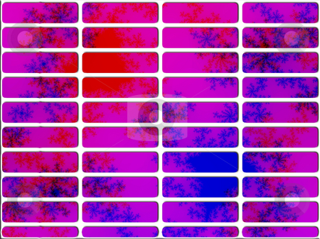 To use this stock image in your creative project, please select the size you need over to the right and click the "Add to Cart" button.
Your downloaded image will come with the Cutcaster watermark removed so don’t worry about the watermark you see on this page. Pink and Blue Fractal Website Navigation Buttons Controls stock photo, Pink and Blue Fractal Website Navigation Buttons Controls Design Illustration Detailed by Robert Davies