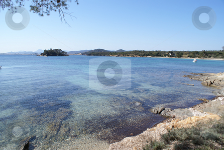 To use this stock image in your creative project, please select the size you need over to the right and click the "Add to Cart" button.
Your downloaded image will come with the Cutcaster watermark removed so don’t worry about the watermark you see on this page. Mediterranean coast stock photo, Beach near the town of