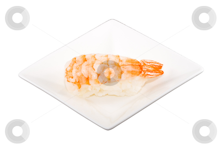 To use this stock image in your creative project, please select the size you need over to the right and click the "Add to Cart" button.
Your downloaded image will come with the Cutcaster watermark removed so don’t worry about the watermark you see on this page. Sushi stock photo, A square white plate with a piece of sushi by Petr Koudelka