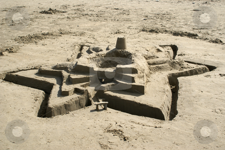 To use this stock image in your creative project, please select the size you need over to the right and click the "Add to Cart" button.
Your downloaded image will come with the Cutcaster watermark removed so don’t worry about the watermark you see on this page. Sand stock photo, Castle of sand on the ocean beach by Serge VILLA