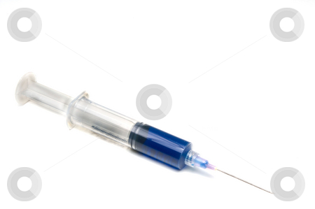 To use this stock image in your creative project, please select the size you need over to the right and click the "Add to Cart" button.
Your downloaded image will come with the Cutcaster watermark removed so don’t worry about the watermark you see on this page. Syringe stock photo, A colorful medical syringe with blue medication. by Robert Byron