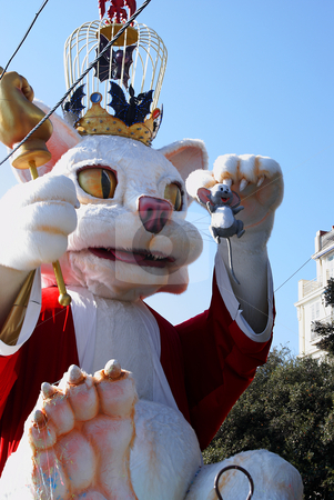 To use this stock image in your creative project, please select the size you need over to the right and click the "Add to Cart" button.
Your downloaded image will come with the Cutcaster watermark removed so don’t worry about the watermark you see on this page. Mouse and Cat stock photo, Carnival in the city of Nice (French Riviera) in february 2008 by Serge VILLA