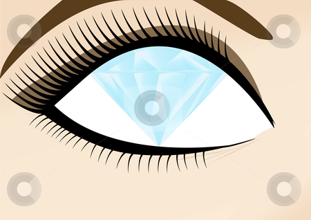 To use this stock image in your creative project, please select the size you need over to the right and click the "Add to Cart" button.
Your downloaded image will come with the Cutcaster watermark removed so don’t worry about the watermark you see on this page. Wealthy womans diamond eye stock vector clipart, Weathy womans diamond eye by John Teeter