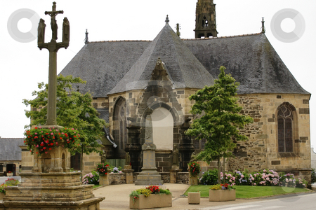 To use this stock image in your creative project, please select the size you need over to the right and click the "Add to Cart" button.
Your downloaded image will come with the Cutcaster watermark removed so don’t worry about the watermark you see on this page. Gothic church stock photo, Gothic church in a small village of Brittany by Serge VILLA