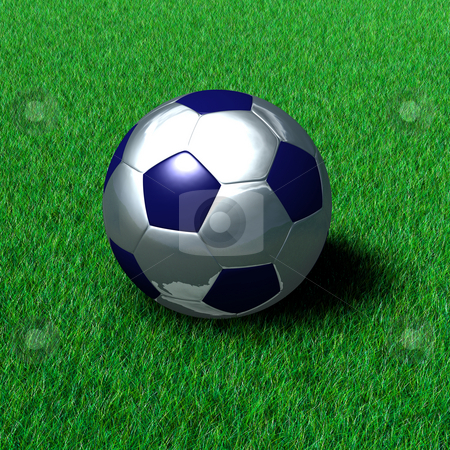To use this stock image in your creative project, please select the size you need over to the right and click the "Add to Cart" button.
Your downloaded image will come with the Cutcaster watermark removed so don’t worry about the watermark you see on this page. Metallic soccer ball on grass stock photo, Metallic soccer ball on a field of grass. Very high resolution render. by Dave Navarro