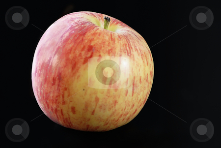 To use this stock image in your creative project, please select the size you need over to the right and click the "Add to Cart" button.
Your downloaded image will come with the Cutcaster watermark removed so don’t worry about the watermark you see on this page. Apple stock photo, Close up of a red and yellow apple on a black background by Serge VILLA