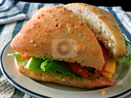 To use this stock image in your creative project, please select the size you need over to the right and click the "Add to Cart" button.
Your downloaded image will come with the Cutcaster watermark removed so don’t worry about the watermark you see on this page. Sandwich stock photo, by Corinna Walby