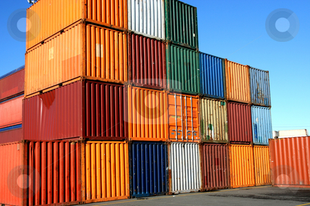 To use this stock image in your creative project, please select the size you need over to the right and click the "Add to Cart" button.
Your downloaded image will come with the Cutcaster watermark removed so don’t worry about the watermark you see on this page. Containers waiting to be loaded in an intermodal yard stock photo, Containers waiting to be loaded in an intermodal yard by Claude Beaubien
