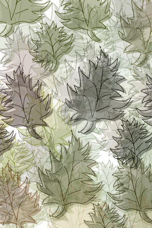 To use this stock image in your creative project, please select the size you need over to the right and click the "Add to Cart" button.
Your downloaded image will come with the Cutcaster watermark removed so don’t worry about the watermark you see on this page. Pattern with leaves stock photo, Leaves in pastelcolours on white background by Wino Evertz