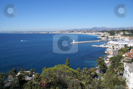 To use this stock image in your creative project, please select the size you need over to the right and click the "Add to Cart" button.
Your downloaded image will come with the Cutcaster watermark removed so don’t worry about the watermark you see on this page. Bay des Anges stock photo, View of the bay