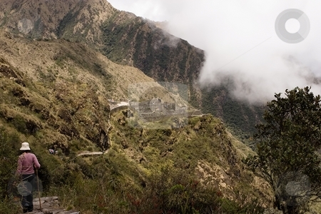 To use this stock image in your creative project, please select the size you need over to the right and click the "Add to Cart" button.
Your downloaded image will come with the Cutcaster watermark removed so don’t worry about the watermark you see on this page. Paqaymayo to Sayacmarca to Chaquicocha to Phuyupatamarca to Wi?a stock photo, Most popular of the Inca trails for trekking is the Capaq ?an trail, which leads from the village of Ollantaytambo to Machu Picchu by Mariusz Jurgielewicz