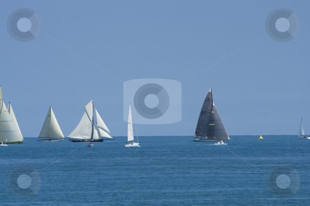 To use this stock image in your creative project, please select the size you need over to the right and click the "Add to Cart" button.
Your downloaded image will come with the Cutcaster watermark removed so don’t worry about the watermark you see on this page. Regatta in Antibes stock photo, Sailing boats during a regatta (