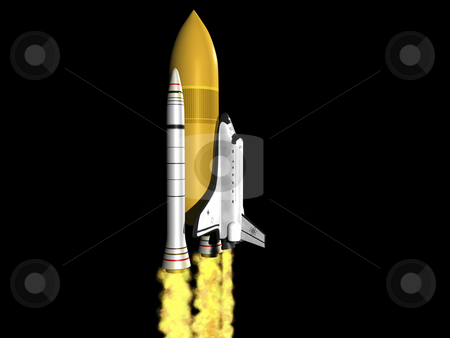 To use this stock image in your creative project, please select the size you need over to the right and click the "Add to Cart" button.
Your downloaded image will come with the Cutcaster watermark removed so don’t worry about the watermark you see on this page. Space shuttle launching stock photo, Space shuttle launching side viw on black background by John Teeter