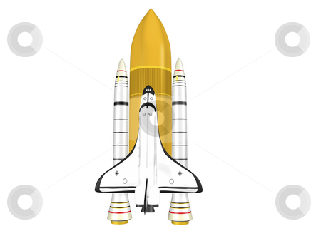 To use this stock image in your creative project, please select the size you need over to the right and click the "Add to Cart" button.
Your downloaded image will come with the Cutcaster watermark removed so don’t worry about the watermark you see on this page. Space shuttle stock photo, Space shuttle on white background with booster by John Teeter