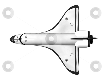 To use this stock image in your creative project, please select the size you need over to the right and click the "Add to Cart" button.
Your downloaded image will come with the Cutcaster watermark removed so don’t worry about the watermark you see on this page. Space shuttle stock photo, Space shuttle top view on white background by John Teeter