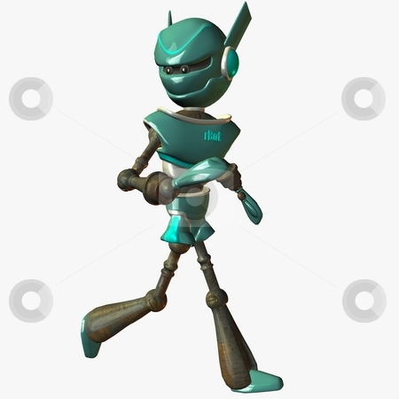 To use this stock image in your creative project, please select the size you need over to the right and click the "Add to Cart" button.
Your downloaded image will come with the Cutcaster watermark removed so don’t worry about the watermark you see on this page. Toon Bot stock photo, 3D Render of an Toon Bot by Andreas Meyer