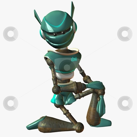 To use this stock image in your creative project, please select the size you need over to the right and click the "Add to Cart" button.
Your downloaded image will come with the Cutcaster watermark removed so don’t worry about the watermark you see on this page. Toon Bot stock photo, 3D Render of an Toon Bot by Andreas Meyer